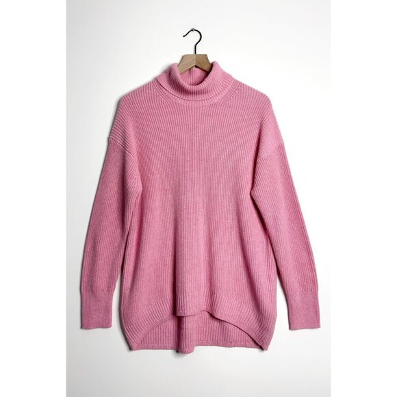 J. CREW Ribbed Cotton-Blend Relaxed Turtleneck Sweater - Picture 1 of 7